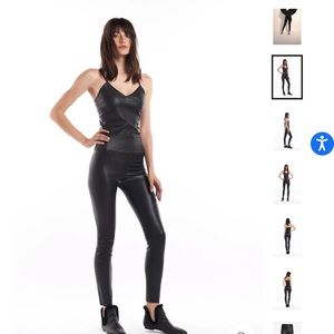 SPRWMN genuine leather legging black Small
